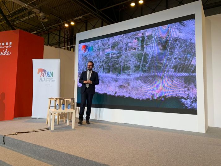 Ángel Hernández presenta en FITUR Soria, Ciudad Europea del Deporte. Cedida