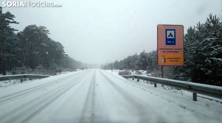 Una imagen de la CL-117 este martes. /SN