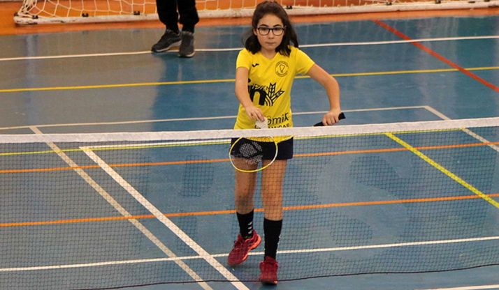 Diana García, una de las jóvenes deportistas del Valonsadero Bádminton. /CVB