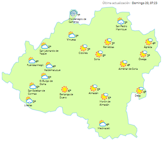 Vuelve la calma a una Soria con resaca de nieve