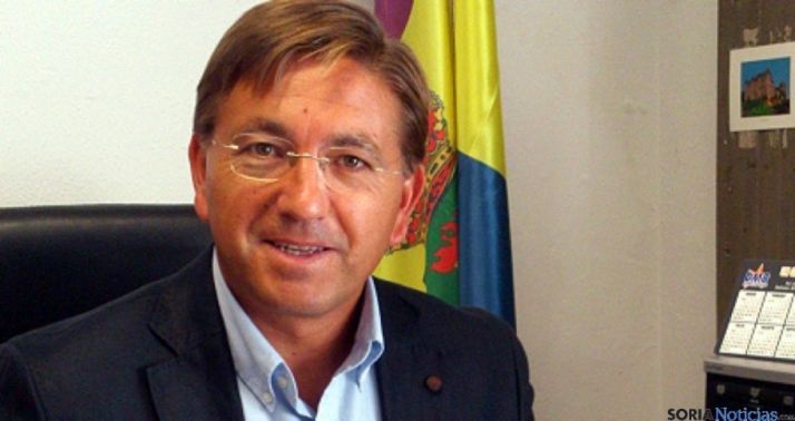 Martínez, en su despacho de Alcaldía en Ólvega. /SN