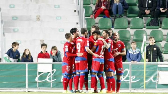 Tanto del empate numantino en el Martínez Valero. LaLiga