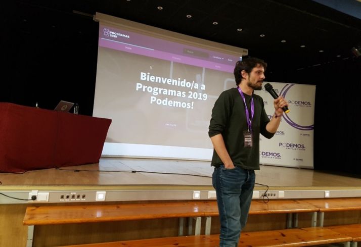 Jorge Ramiro, de Podemos Soria, participa en el encuentro Autonómico de la formación