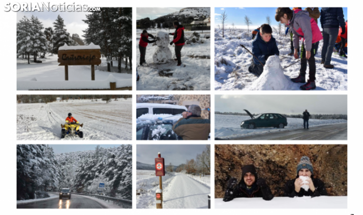 GALERÍA: Primera nevada del 2019 en la provincia de Soria