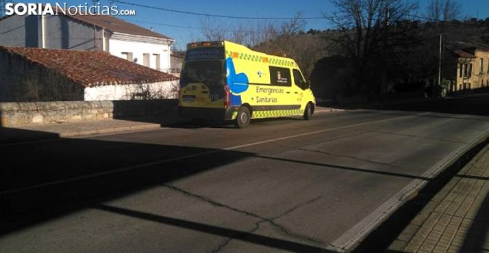 La ambulancia en el lugar de los hechos. /SN