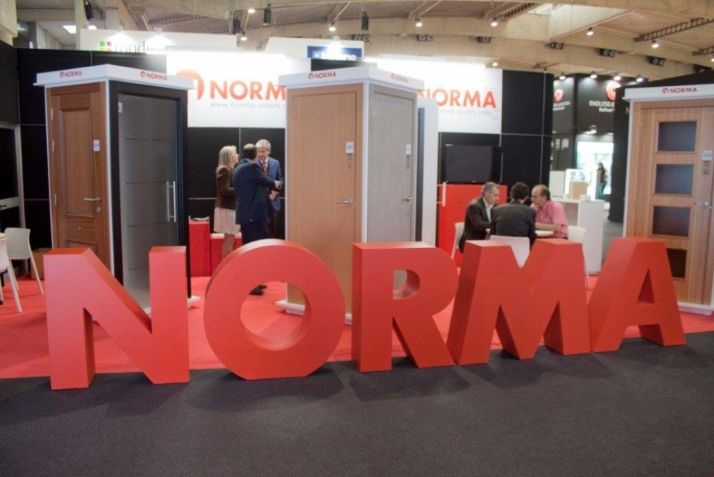 Stand de Norma en una feria del sector.