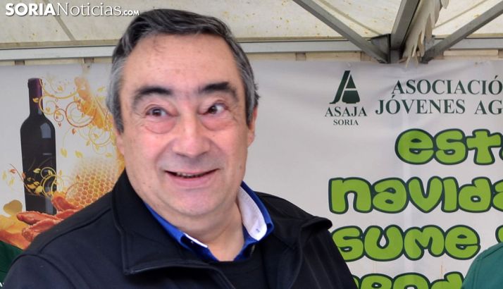 Carmelo Gómez, presidente de ASAJA, en un acto de la organización este invierno. /SN