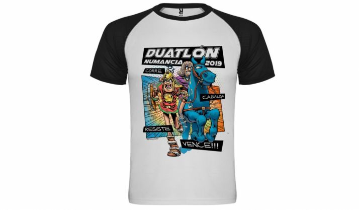 Este domingo, el Duatlón de Numancia y el Triatlón Soriano venderán camisetas por la seguridad vial