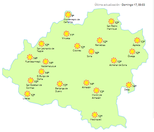 Domingo de absoluta estabilidad y mucho sol