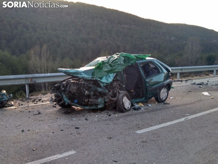 Imágenes del accidente. Foro: Soria Noticias