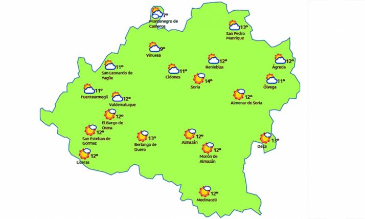 Temperaturas primaverales para este miércoles