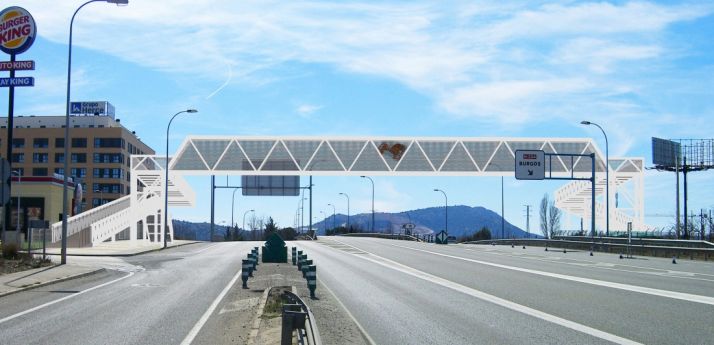 La pasarela según proyecto. 