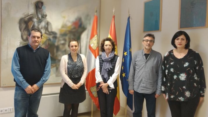 Responsables del Proyecto MLF con la Universidad de Cardiff. Junta de Castilla y León