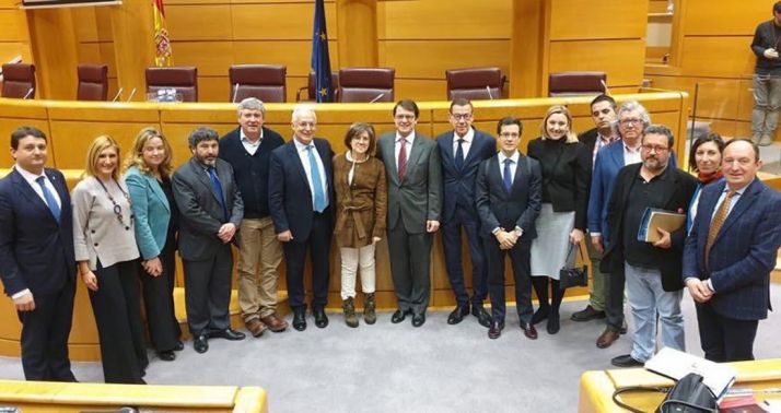 Asistentes a la jornada de este martes en la Cámara Alta. 