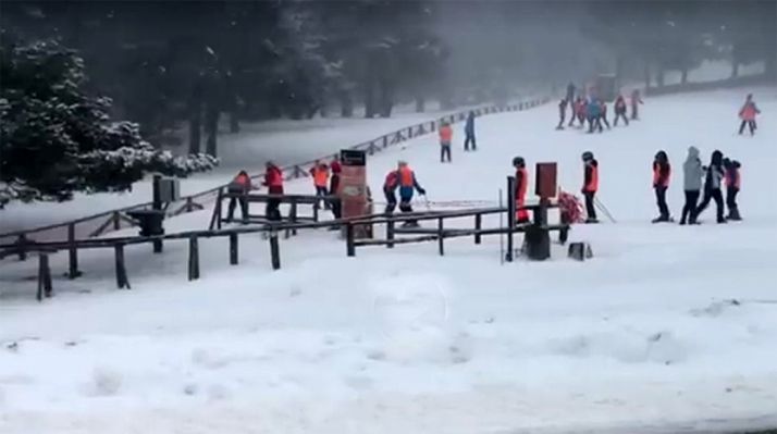 Imagen de Santa Inés ayer. 