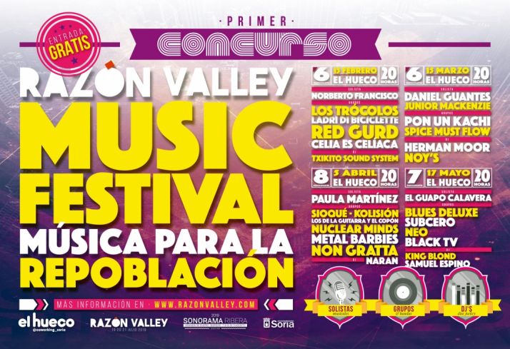 27 grupos han sido seleccionados para la fase presencial del concurso Música para la Repoblación