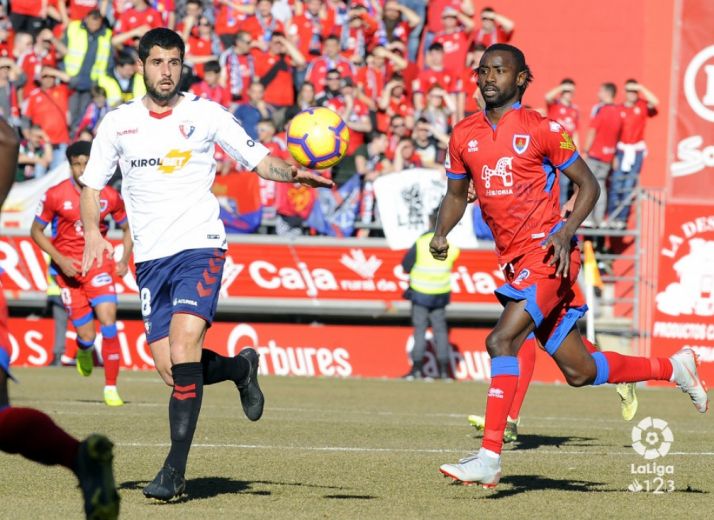 Una de las jugadas del partido. LFP