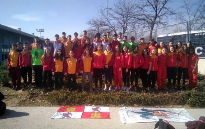 Combinado castellano y leonés en el Trofeo Ibérico. /Fetacyl