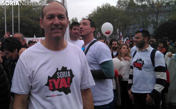 Alberto Abad, este domingo en la manifestación de Madrid. /SN