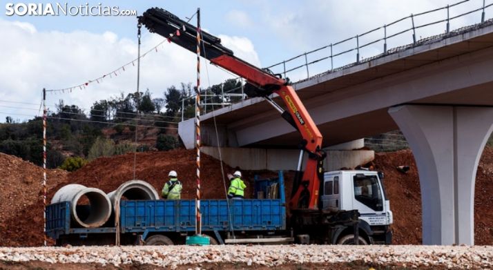 Obras en la A-11 en una imagen de archivo. /SN
