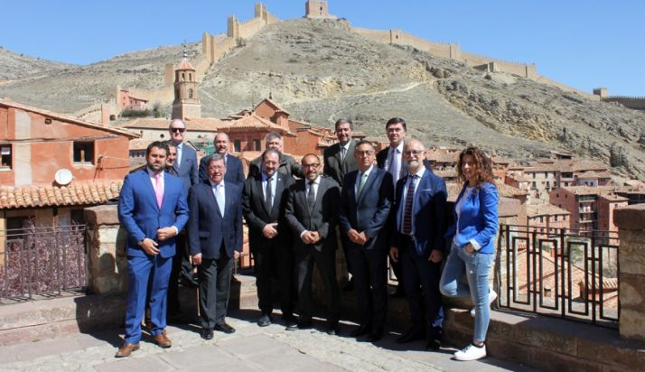 Miembros del Consejo rector del Camino del Cid este jueves. /CCC