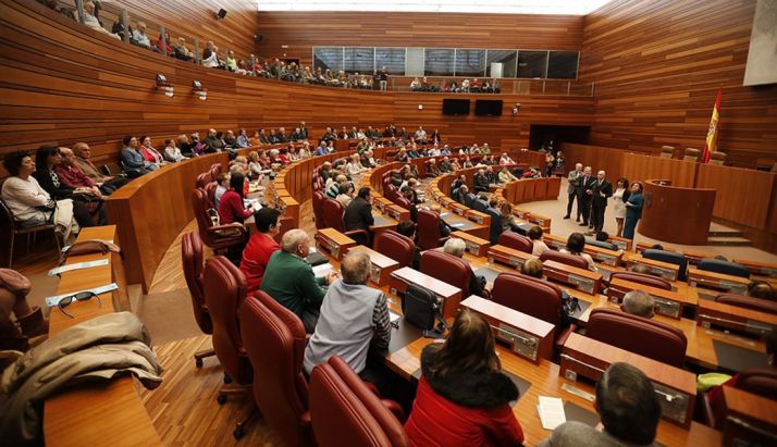 Una imagen de la sede parlamentaria regional este domingo. 