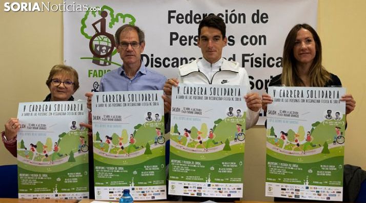 Soria vuelve a correr por la visibilización de la discapacidad. /Jasmín Malvesado