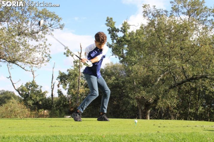 Fernando Zorzo, en el campo de golf de Pedrajas. SN