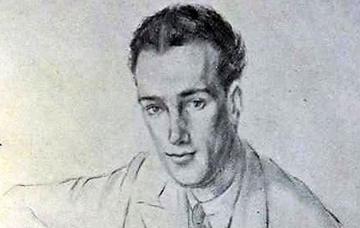 Julio Garcés, en un retrato elaborado por Ramón Rogent en 1943. 