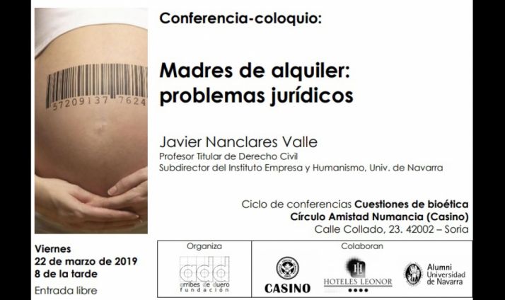 Los problemas jurídicos de las madres de alquiler, a debate mañana en el Casino