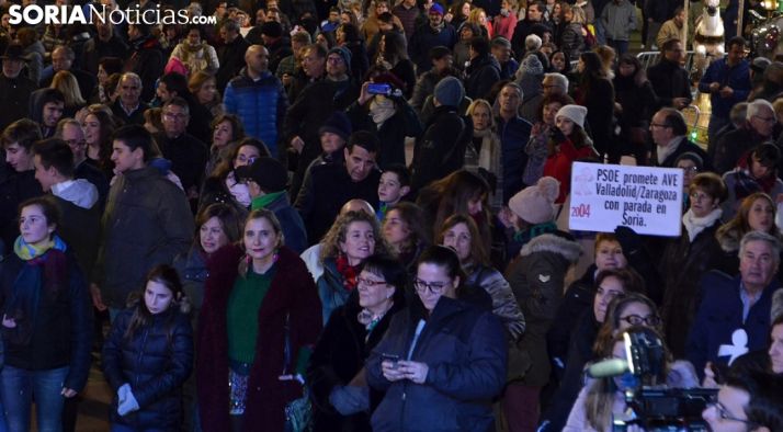 Una imagen de la multitudinaria manifestación de la Soria Ya el 28 de diciembre pasado. /SN