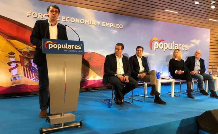 Fernández Mañueco, este sábado en Valladolid. 