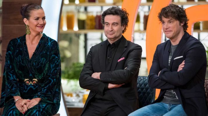 Samantha Vallejo, Jordi Cruz y Pepe Rodríguez, jurados de MasterChef. RTVE