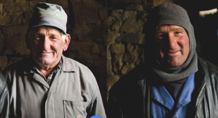 Dos vecinos de la zona en el reportaje de la revista. /National Geographic