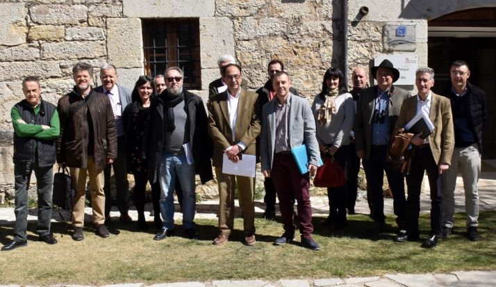 Miembros del Patronato del Parque Natural del Cañón del río Lobos este miércoles. /Jta.
