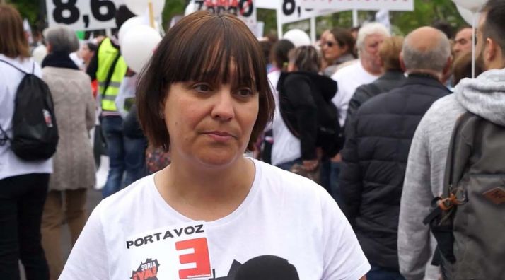 Vanessa García, en declaraciones a los medios.