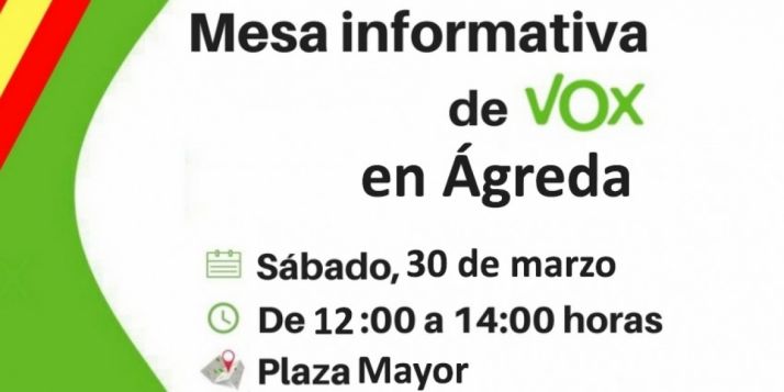 Cartel de una de las convocatorias para este sábado. 