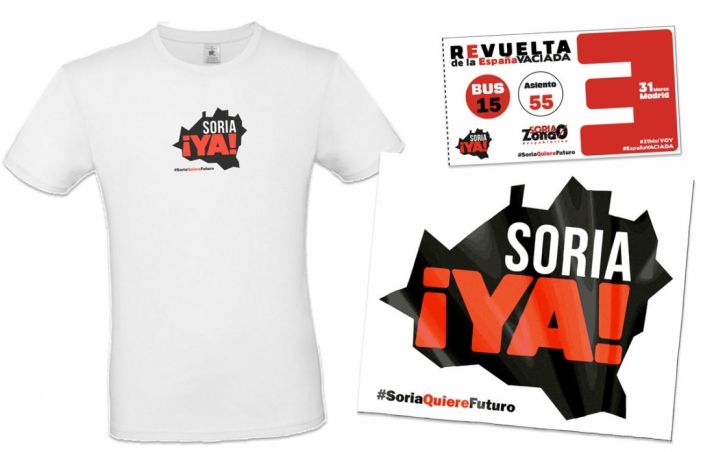 Kit de Soria Ya para la manifestación del 31M en MAdrid