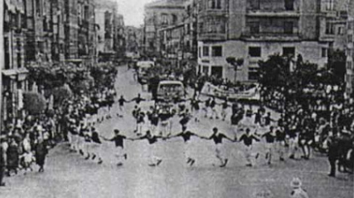 Una imagen de las fiestas en la década de los 60. 