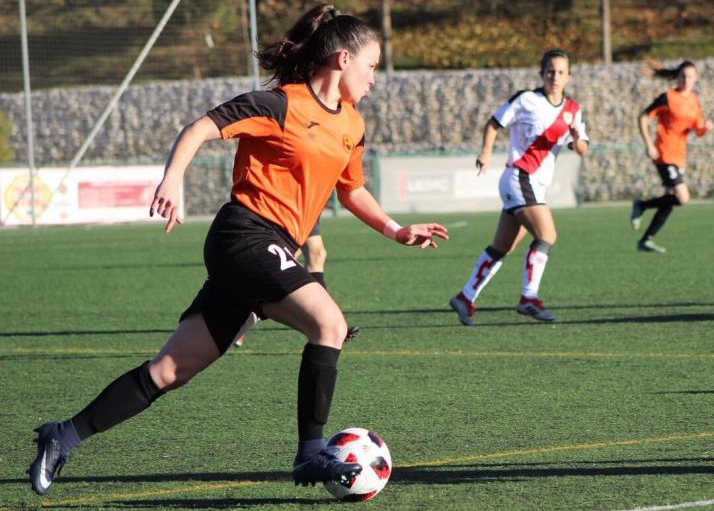 Marta Charle, ante el Rayo Vallecano. /Cedida por la jugadora