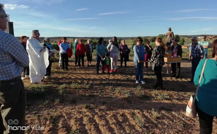 Una imagen de la festividad de San Isidro en Quintanilla este miércoles. /SN