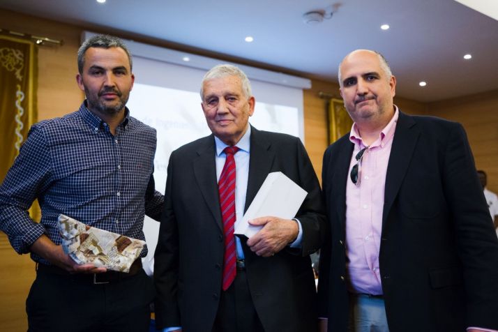 Aranda, Gilarranz y González durante el acto. 