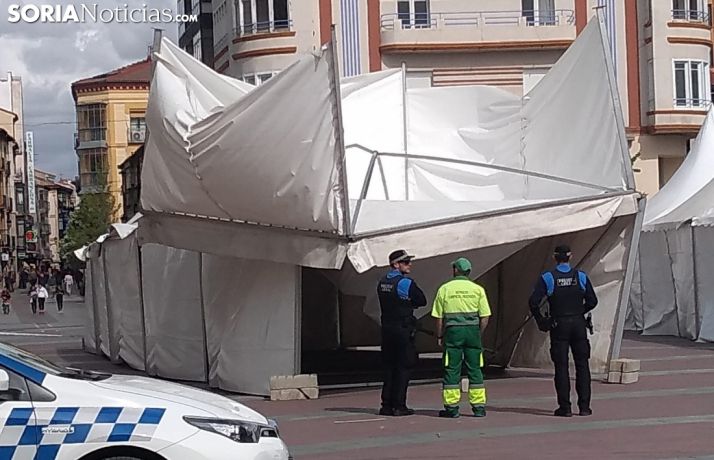 Una imagen de la carpa levantada. /SN