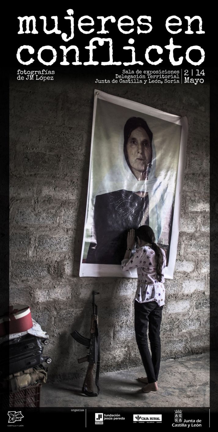 El retrato de la guerra ‘Mujeres en conflicto’, de J. M. López, se inaugura mañana en Soria