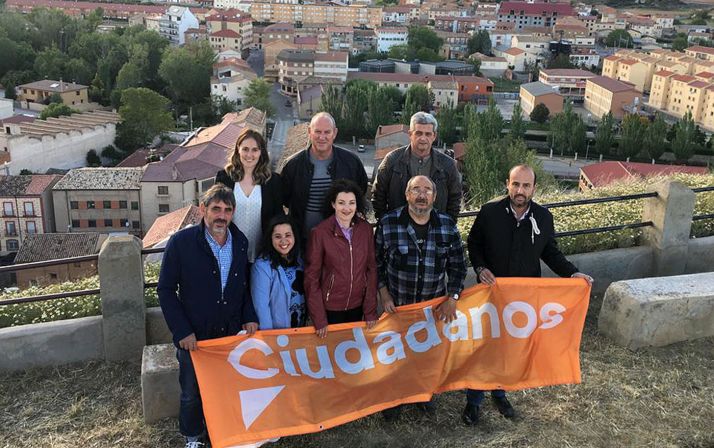 La candidatura de Cs para el Ayuntamiento de Arcos de Jalón. 