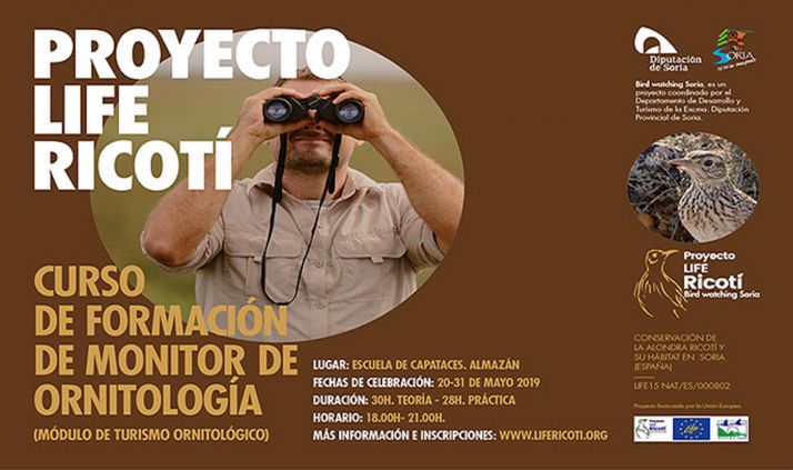 La Diputación organiza un curso de monitor de ornitología en la Escuela de Capataces de Almazán