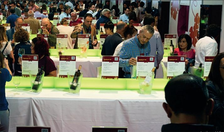 Una imagen de Fenavin, feria a la que acude la Comunidad con más de 400 bodegas. 