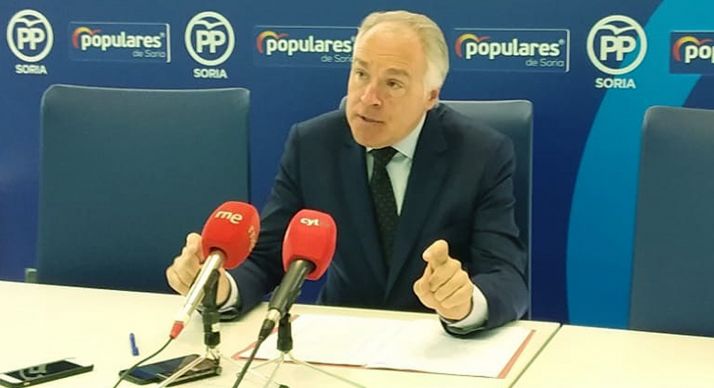 Muñoz, este lunes en rueda informativa. 