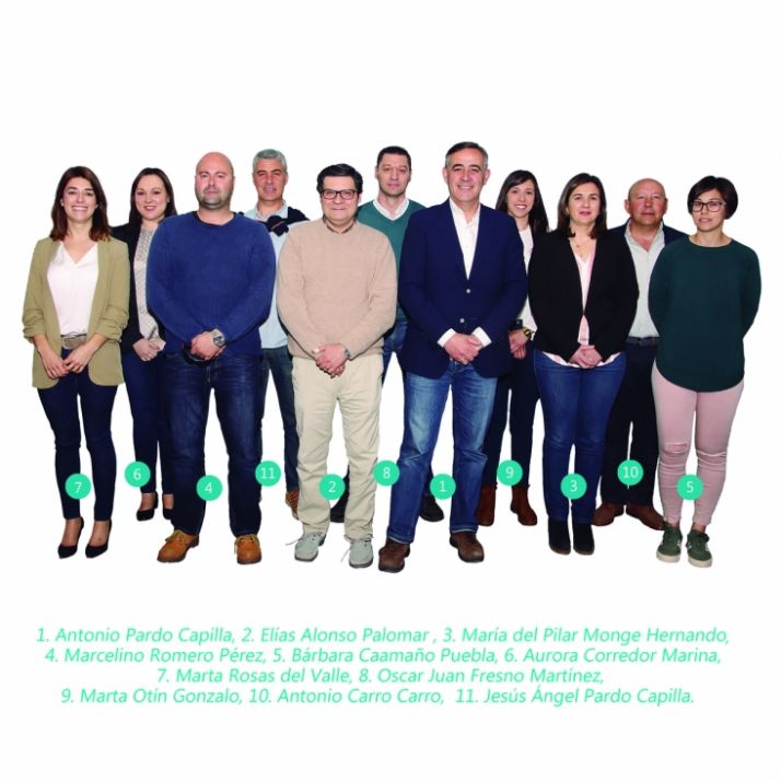Lista electoral de la PPSO en El Burgo de Osma. 