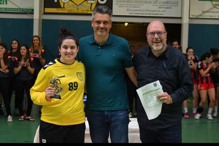 Paula Cacho, arquera del BM Ágreda, designada como la Mejor Portera en la fase de ascenso en Gavà 